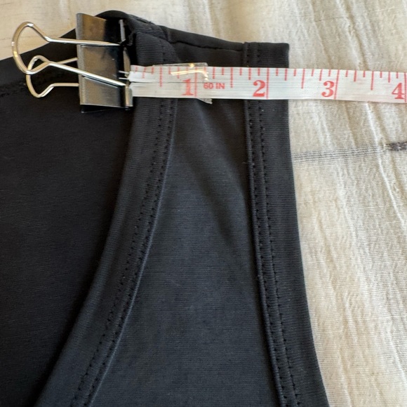 Peyton Jensen Modal Blend Black V-Neck Swing Tank Top Tunic - Size M Made in USA - Picture 12 of 13